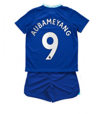 Chelsea Aubameyang #9 Hjemmedraktsett Barn 2022-23 Kortermet (+ Korte bukser)